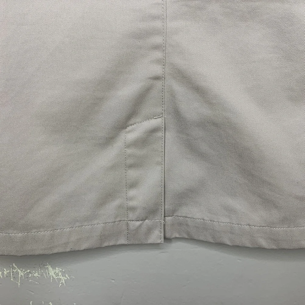 LANDS END Skirt Tan Normcore Cotton Blend Casual Straight Basic Neutral 12P